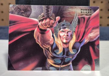 THOR POWER BLAST FOIL 13 OF 18 NM 1994 MARVEL FLAIR CARD