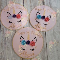 Unicorn Centerpieces Toppers 
