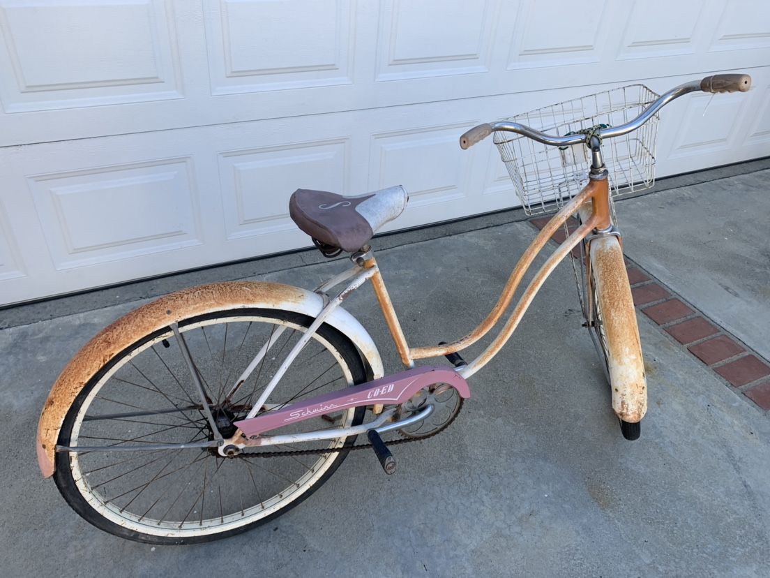 Vintage Classic Bicycle 1960 SCHWINN 26 Inch CO ED Cruiser All Original Schwinn Beach Cruiser Schwinn Corvett Schwinn Woman s Bicycle Schwinn. for Sale in Downey CA OfferUp