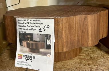 Walnut Coffee Table 31.50in