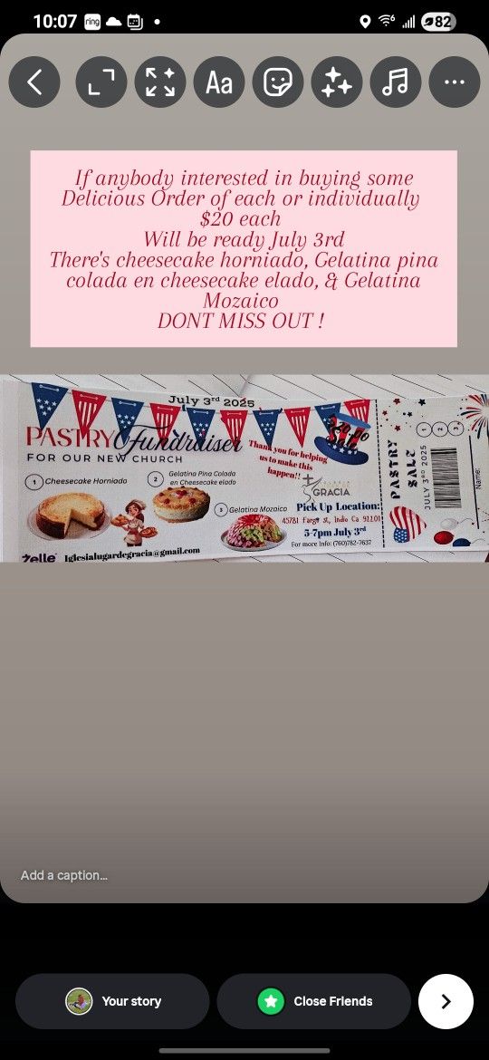 Pastrys For Sale