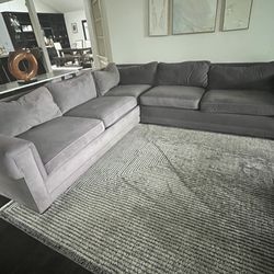 Gray Sectional couch 