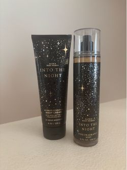 ✨Into the Night Ultimate Hydration Body Cream & Fine Fragrance Mist set for $20