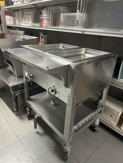 Stationary two Pan Open Well Electric Steam Table