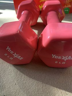 Set of 8 lb. Dumbbells NEW