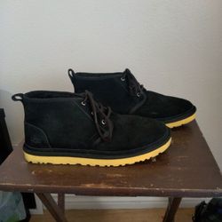 Yellow Suede Boots For Men.