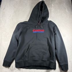 Costco Wholesale Unisex Logo Men’s XL Women’s 2XL Black Hoodie Heavy Pullover