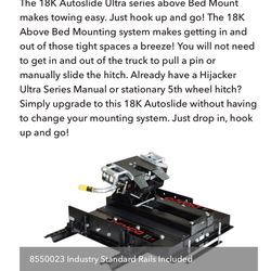 5th Wheel Htich- Demco Auto Slide 18k