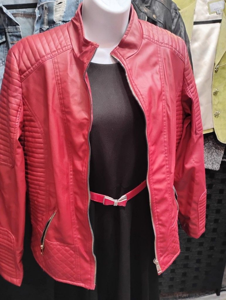 Red Bomber Jacket