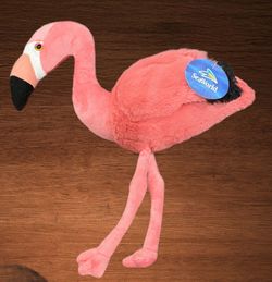 SEAWORLD PLUSH PINK FLAMINGO NWT STUFFED ANIMAL