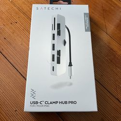 Satechi Aluminum Type-C Clamp HUB PRO For IMac (Silver)
