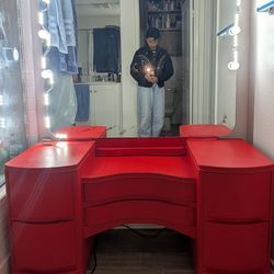 Vanity Mirror Desk Dresser