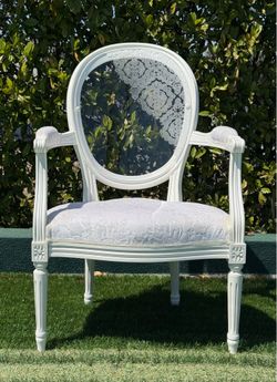 4 french designer bergère chairs