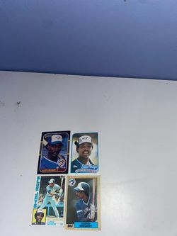 Lloyd Moseby Baseball Card Lot – 4 Cards – Blue Jays