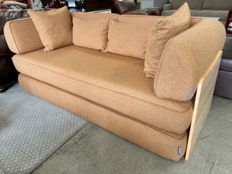 ECOSA Nimble Sofa Bed Convertible Lounger/Sofa/Bed in Burnt Orange