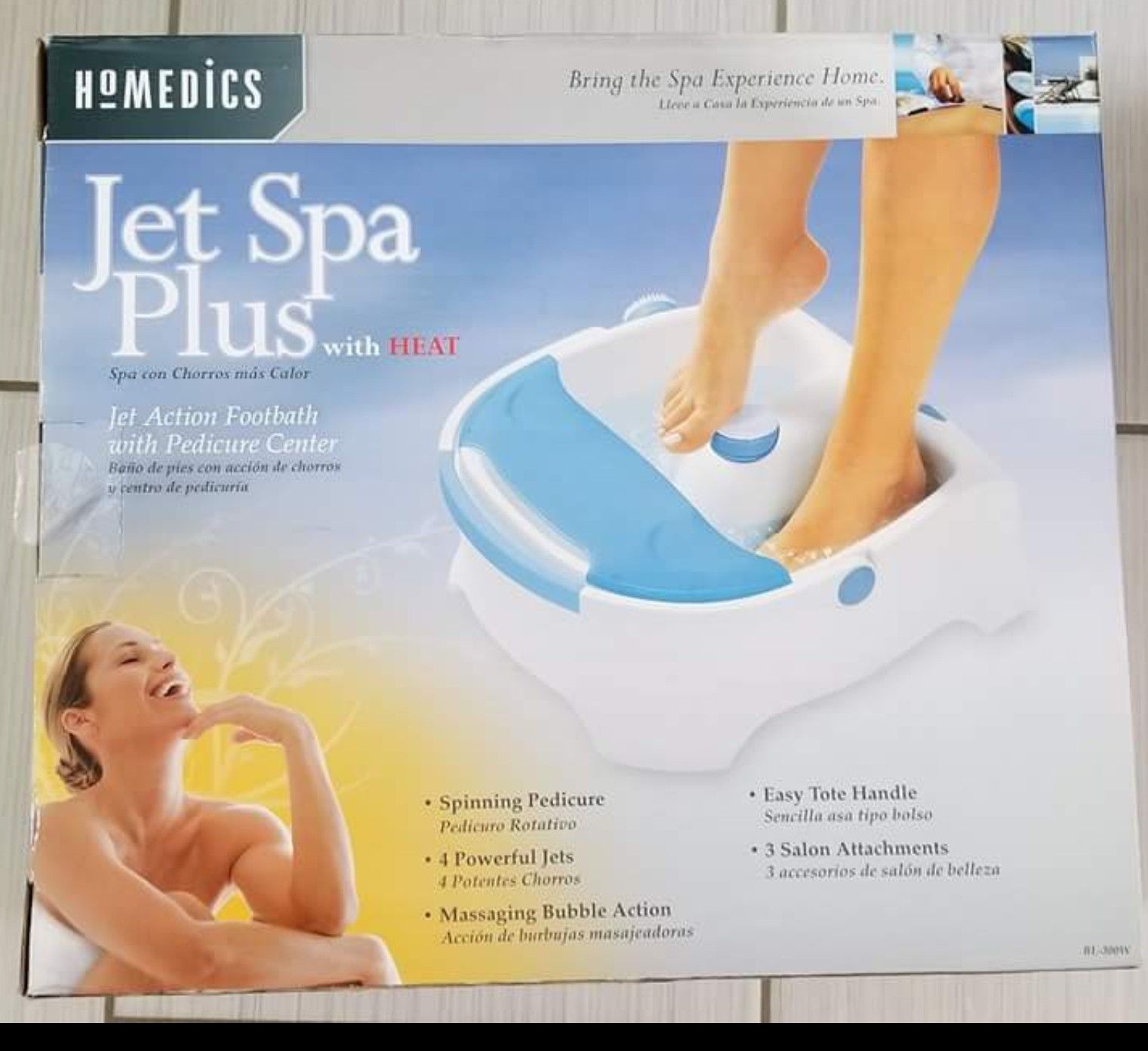 Homedics Jet Spa Plus with Heat - Open Box
