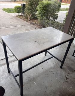 White Marble Kitchen Island/Table