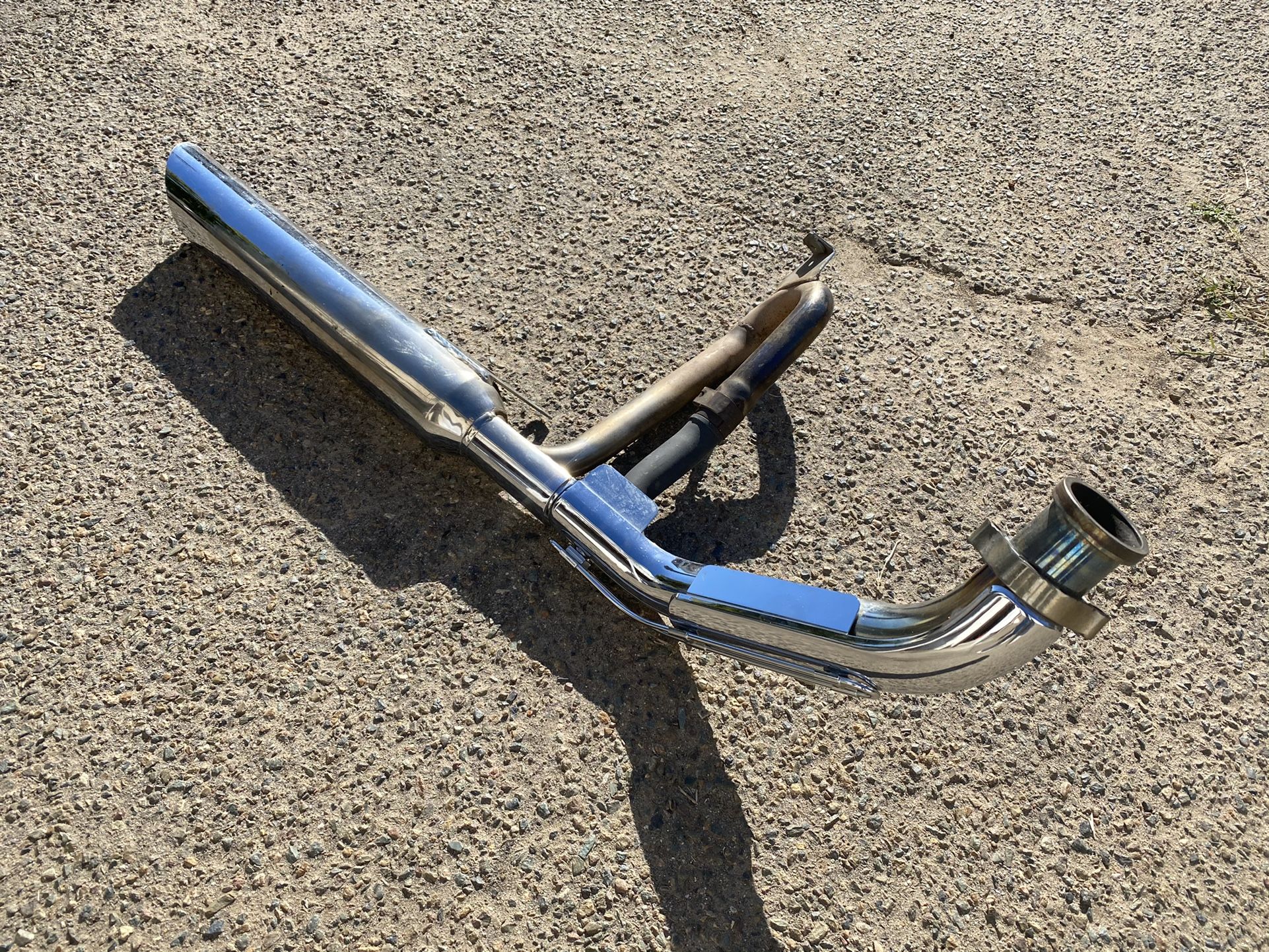 If Is Up Is Available! Suzuki Intruder Motorcycle, Bike Exhaust Pipes With Muffler. Make Me A Good Offer