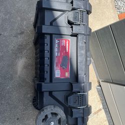 HUSKY 36.5 in. Black Heavy Duty Medium Rolling Toolbox with Keyed Lock