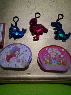 Keychains, kid coin purses, and playing cards