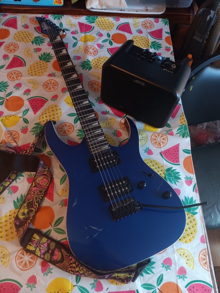 Ibanez Gio, dual humbucker, lightly scratched.