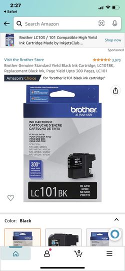 Brother Ink 101 Black
