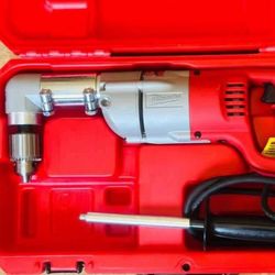 Milwaukee 7 Amp Corded 1/2 in. Right Angle Drill Kit with Hard Case