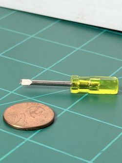 Tiny Screwdriver Miniature 1.5 inch Screwdriver Screw Screws Flathead Tool Tools