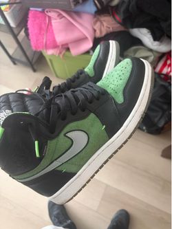 jordan ones black and greens