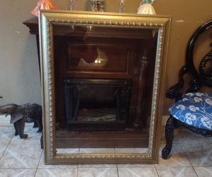 46" X 37" Ornate Beautiful Resin Frame With Glass
