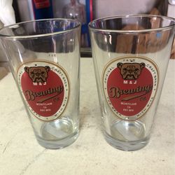 Rare Pub Glasses M&J Brewing