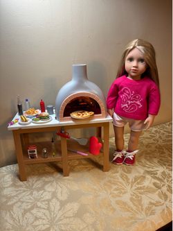Our Generation pizza oven with OG Doll