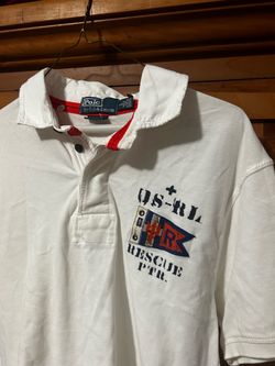 Ralph Lauren Polo US-RL Rescue P T R ( US Coastal Patrol ) Men’s Sz Large Custom Fit Shirt