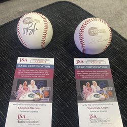 AJ Pierzynski/ Cliff Politte White Sox Signed 2005 World Series Baseballs 