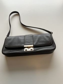 Gorgeous Donald J. Pliner Dark Brown Leather Purse Made In Italy
