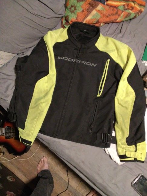Scorpion Riding Jacket Black and Yellow (XXL)