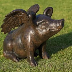 Baby Pig with Wings – Aluminum Ranch and Outdoor Décor