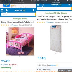 Mini mouse bed and mattress
