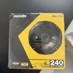6 3/4  Kicker Speakers New.  