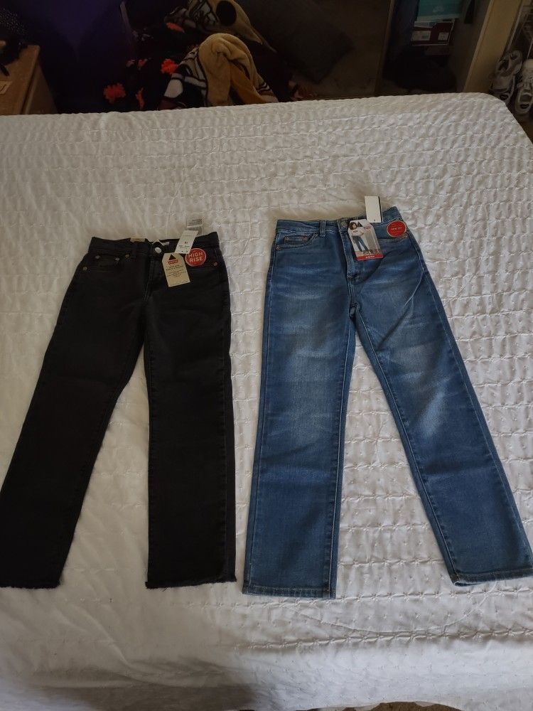 New Two Pair Girls Levi's Jeans