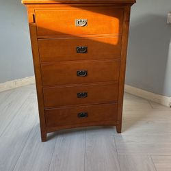 Two Wood Tall Dressers