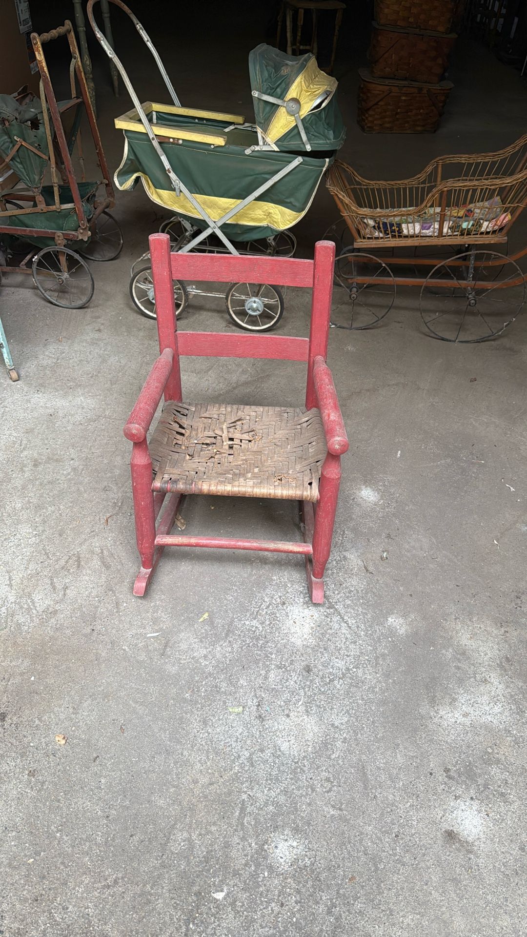 Vintage children’s rocking chair