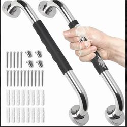 Tesuchan Shower Grab Bars 2-Pack — 32" Stainless Steel Anti-Slip with Mounting Hardware