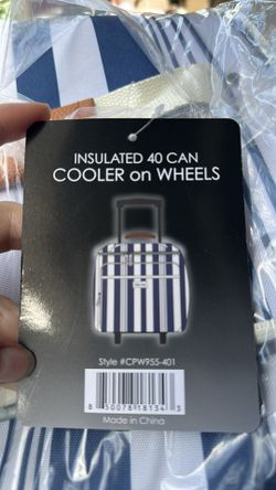 New insulated cooler on wheels polar pack summer park