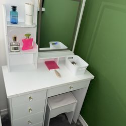 White vanity 