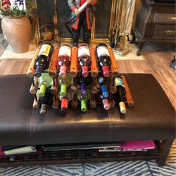 Wooden wine rack