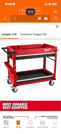 Milwaukee tool cart