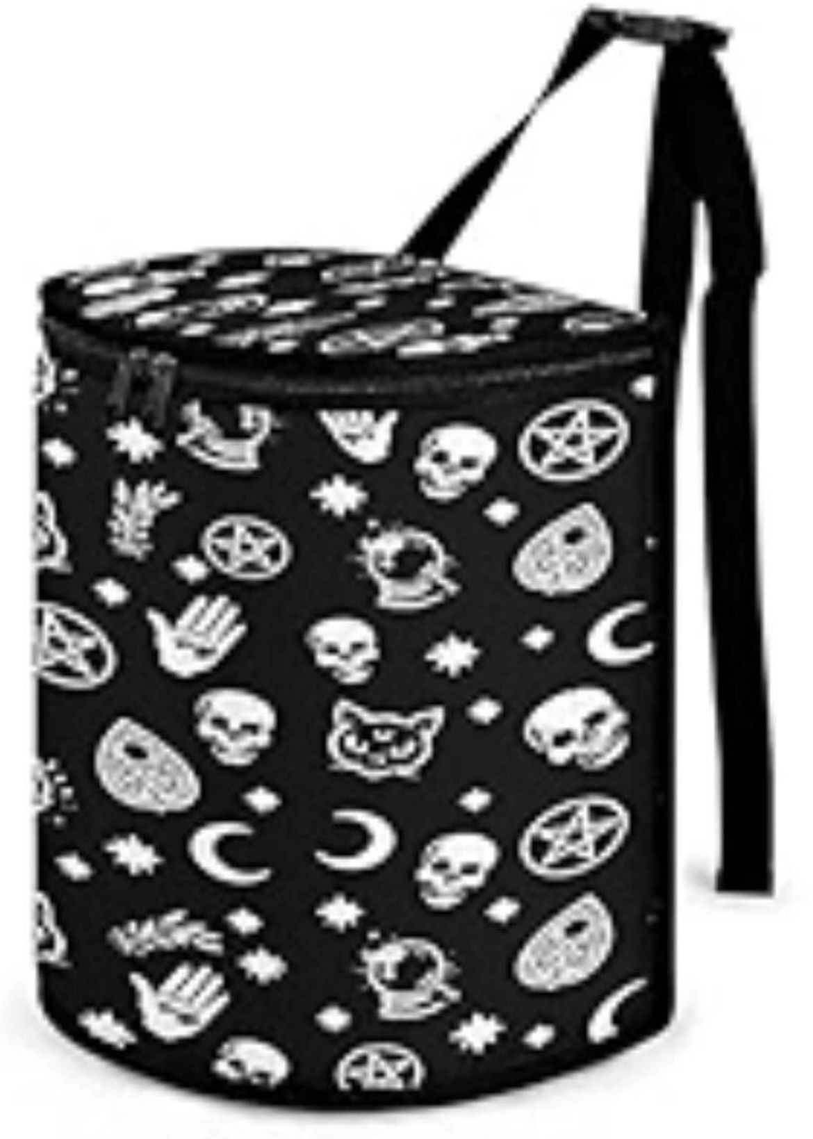 New Skull Cat Moon Gothic Hanging Car Insulated Trash Can / Cooler