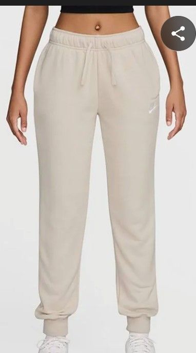 Women's Nike Sportswear -  Club Fleece Pants (Off White)