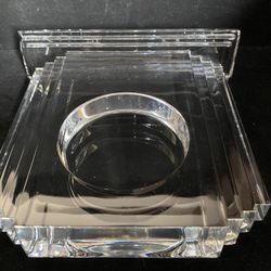 Metropolitan Lead Crystal Clock WATERFORD JUST The Base